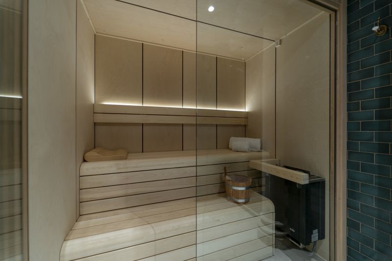 Repaired Sauna Interior